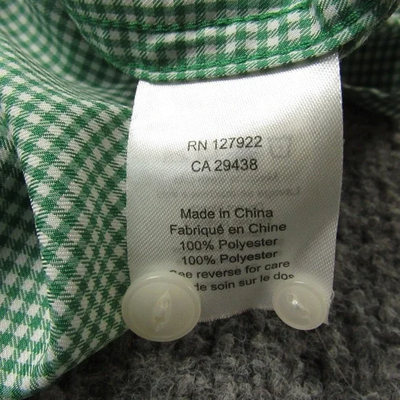 Mountain Khakis Shirt Mens Medium Green Gingham Check Passport EC Outdoor - Picture 8 of 13
